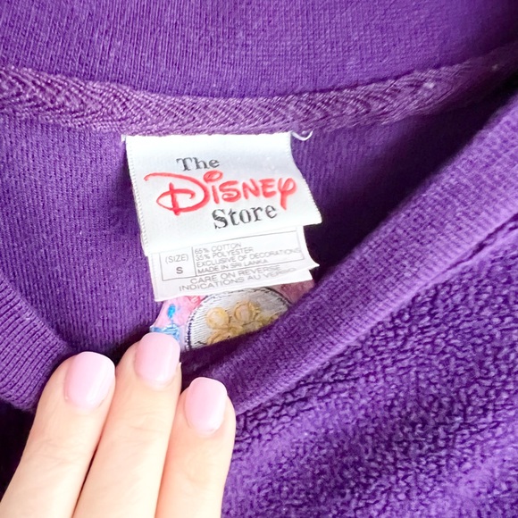 Vintage Disney Store Lady & The Tramp embroidered fleece pullover sweater - Picture 5 of 7